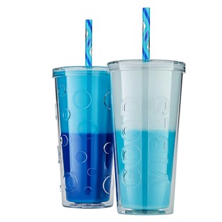 Ly đổi màu Parker Lane Double Wall Straw, 660ml