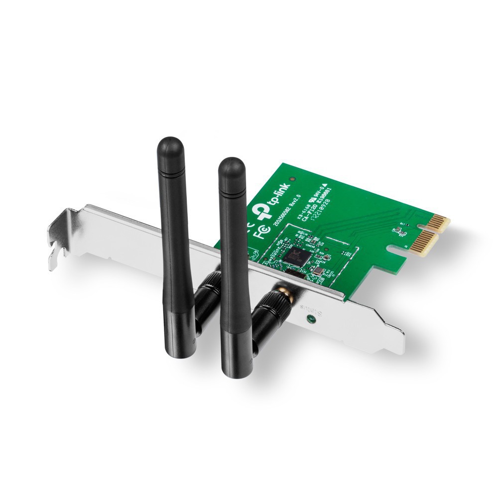 TP-Link Card mạng PCI Express Wifi Băng tần kép Chuẩn N 300Mbps Tín hiệu WiFi mạnh mẽ- TL-WN881ND