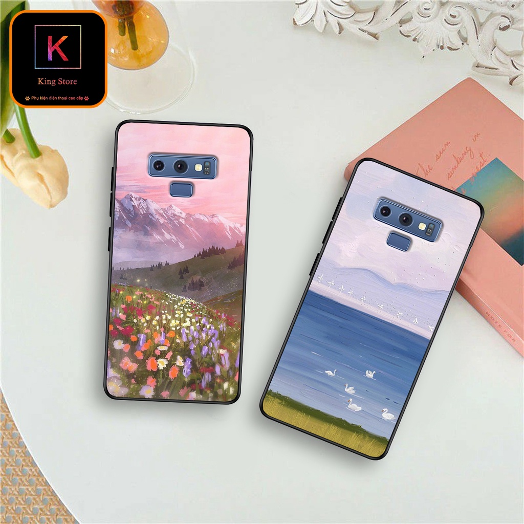 Ốp lưng Samsung Note 9 - Samsung Note 8 - Samsung Note 7 (Note Fe) - Ốp in hình Cánh đồng hoa - Chất liệu TPU