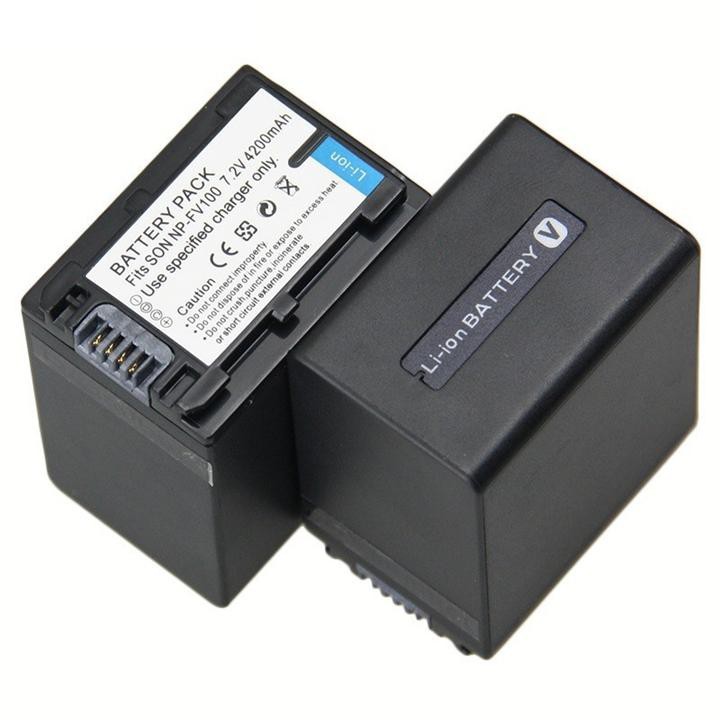 Pin NP-FV100 cho máy quay Sony NP-FV100 và Sony DCR-SR15, SR21, SR68, SR88, HXR