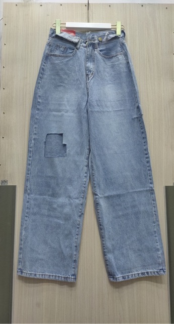 [Có size đại] Quần jean ống rộng hai đai rách 3122, kèm ảnh thật | BigBuy360 - bigbuy360.vn