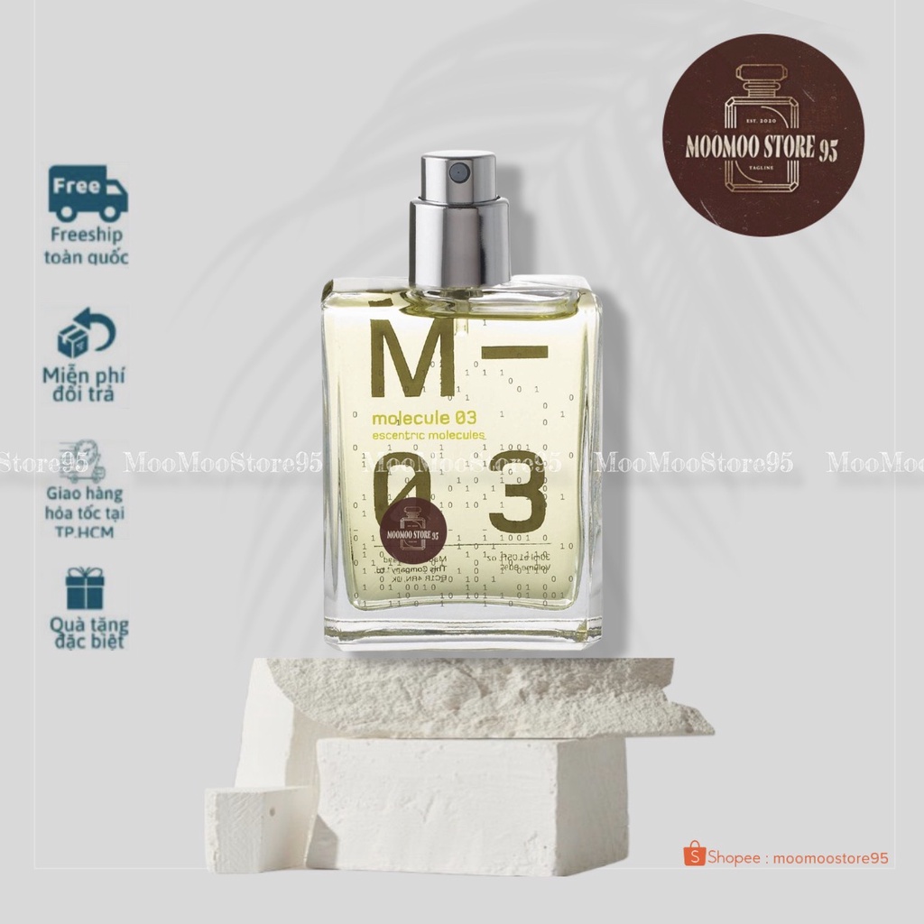 NEW -𝐌𝐨𝐨𝐌𝐨𝐨-  Escentric Molecules Molecule 03 | Nước hoa unisex
