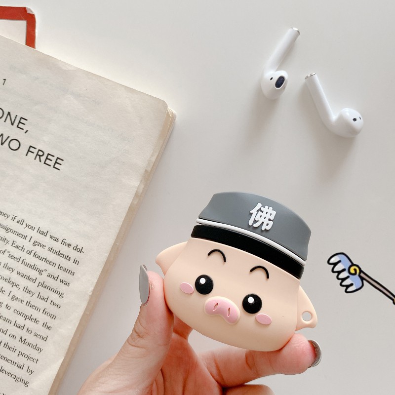 Vỏ bảo vệ hộp đựng tai nghe airpod hình Tây du ký hoạt hình dễ thương