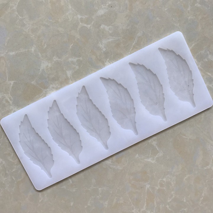 HCM - Khuôn silicon chiếc lá làm fondant, đổ socola decor trang trí bánh kem