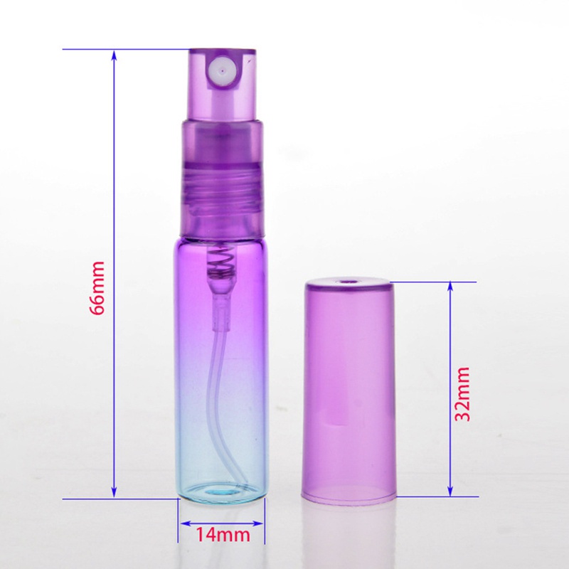 Bình đựng nước hoa màu gradient 4/8ml chất lượng tiện lợi bằng thủy tinh