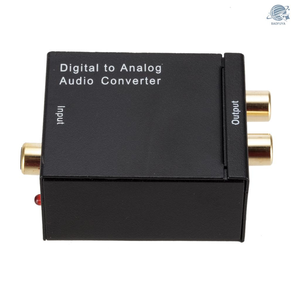 BF Digital to Analog Audio Converter Audio Switch Box Optical to RCA AV Switcher Selector Box Coaxial Toslink