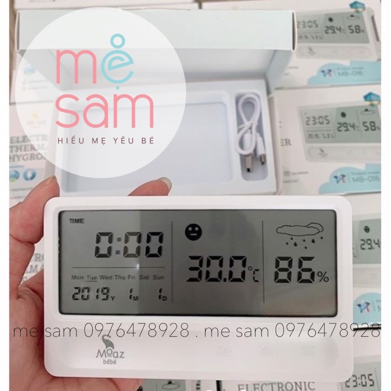 Nhiệt kế đo độ ẩm Moazbebe MB027