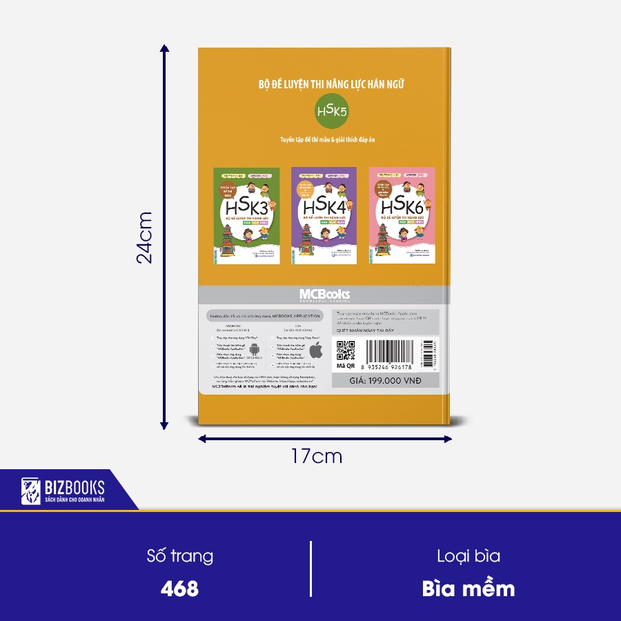 Sách Bộ đề luyện thi năng lực Hán Ngữ HSK 5 - Tuyển tập đề thi mẫu &amp; giải thích đáp án