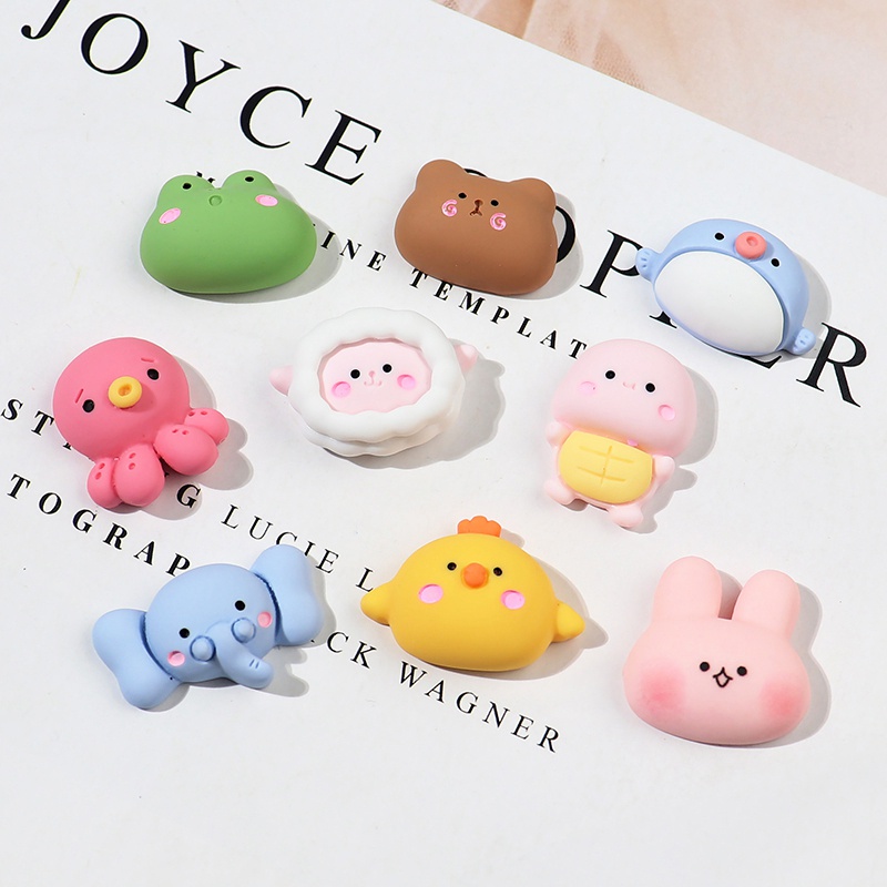 Bộ 4 Miếng Dán 3D Hình Động Vật Hoạt Hình Trang Trí Điện Thoại