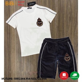 [ẢNH THẬT]Bộ Đồ Nam, Bộ Hè Nam Thêu Logo Vương Miện Ong Chạy Phối 1 dây Cao Cấp BB23