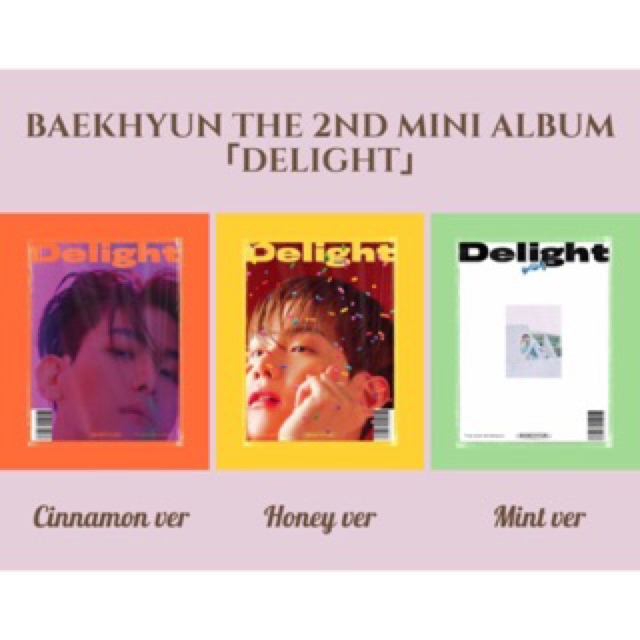 Album BAEKHYUN Delight  tặng túi Zip