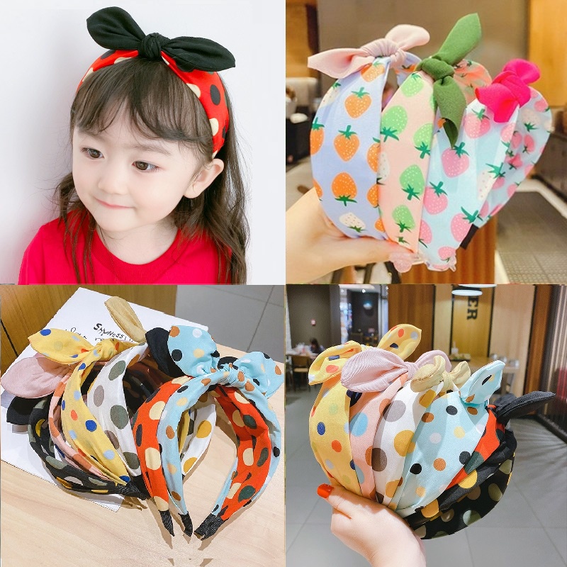 Xược Tóc Cho Bé Gái Hàn Quốc 6-12 Tuổi Hình NƠ THỎ - PKT06