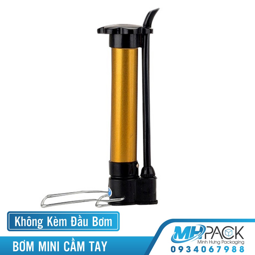 Bơm mini cầm tay sử dụng bơm đệm hơi chống sốc ( ko kèm đầu bơm xe )