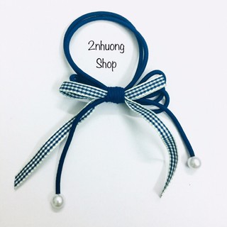 Xả sỉ cột tóc nơ dây CARO nhiều màu