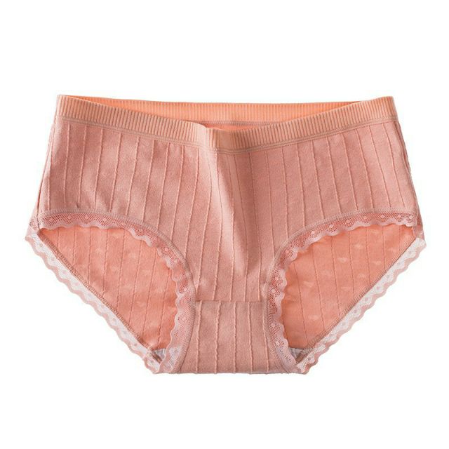 Quần Lót Cotton Cạp Tăm Viền Ren Mã QL 21