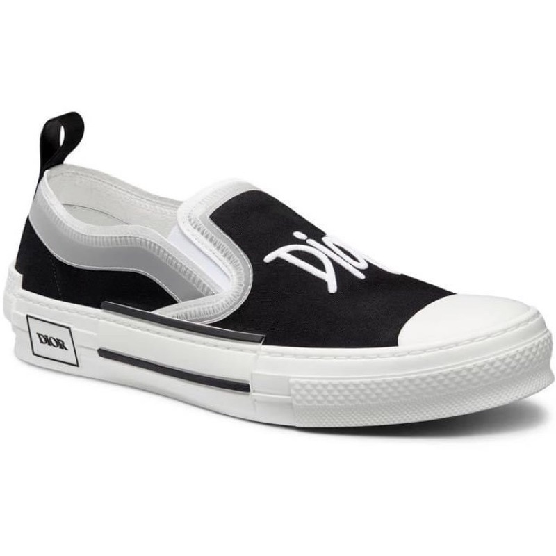 Giày lười slip on dior có họa tiết thêu nổi, Giầy sục đế cao êm chân phong cách trẻ trung btshop từ 38 đến 42