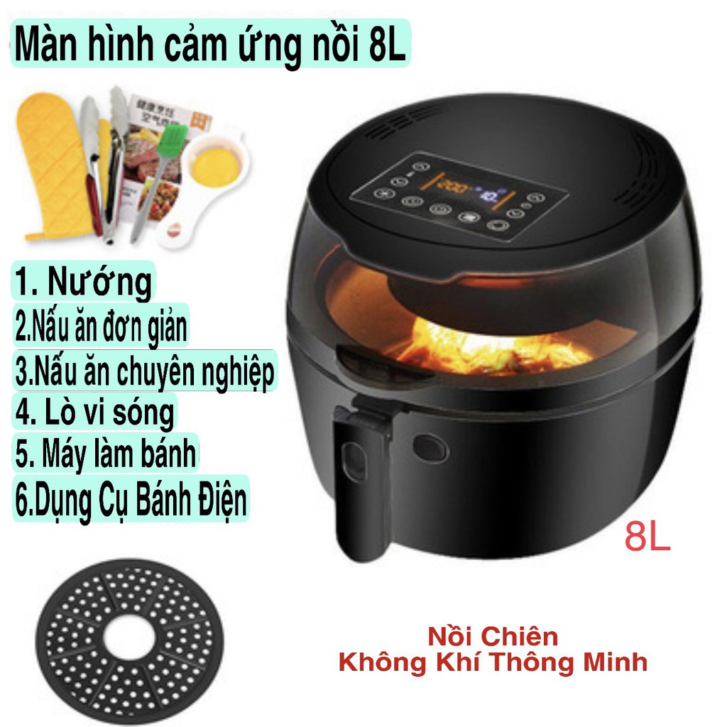 Nồi chiên không dầu camel dung tích 5L 6L 8L công xuất 1350W ( BH 12T)