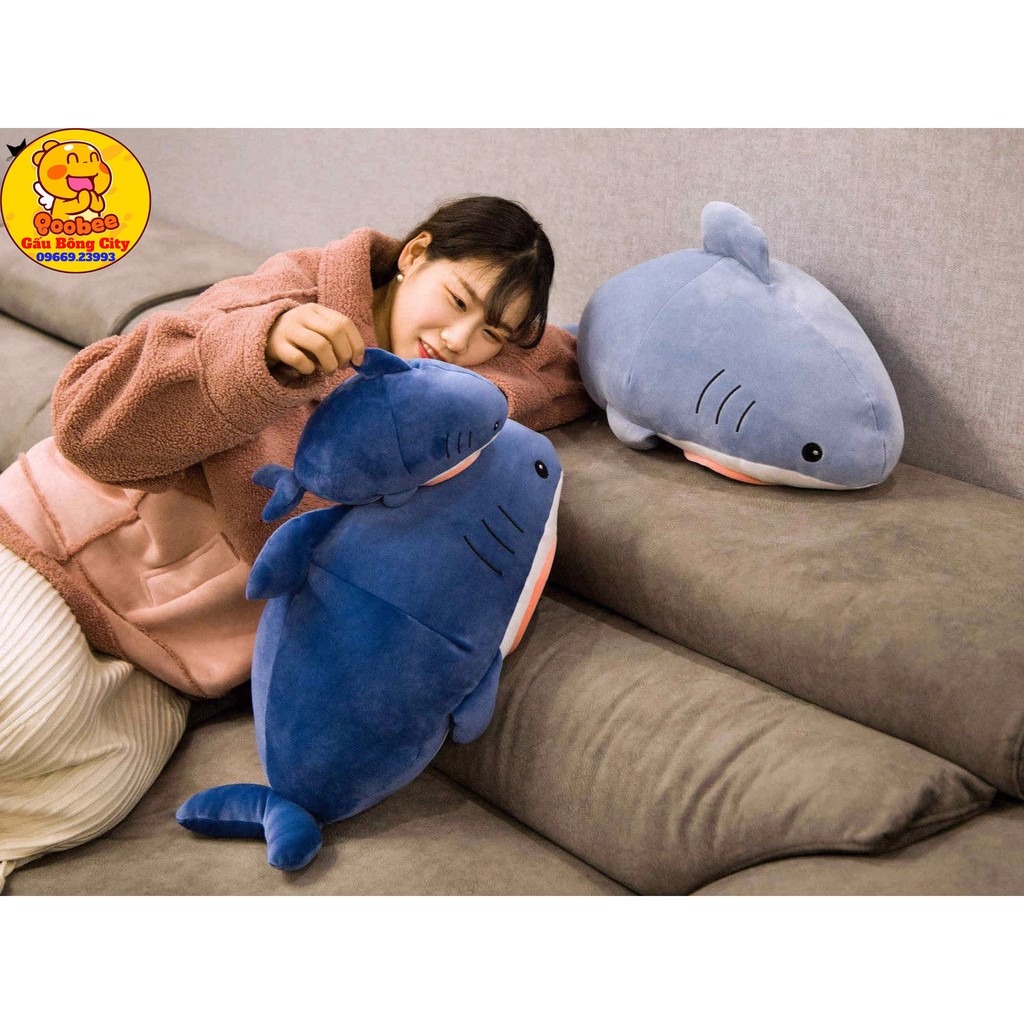 Gấu Bông Cá Mập Mặt Mèo - Cá Mập Nhồi Bông Cao Cấp - Baby Shark