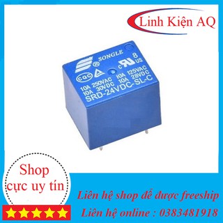 Relay rơ le 5v 12v 24v - 250VAC 10A SRD 5P- Linh kiện điện tử 3m