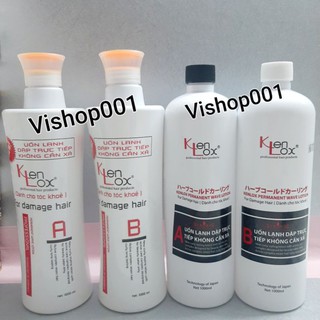 Bộ thuốc uốn lạnh thơm cho tóc khỏe Kenlox 1000ml