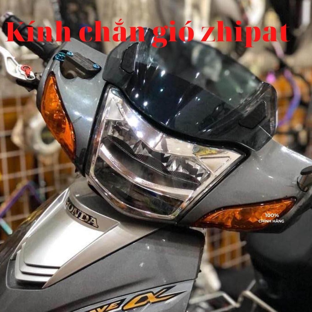 Kính chắn gió mão mào Zhipat chính hãng lắp xe Wave a 50cc 100cc 110cc 2006 - 2022 bảo hành 1 năm