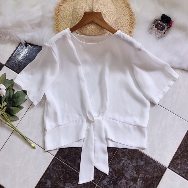 Áo croptop tiểu thư dễ thương - áo kiểu croptop thời trang
