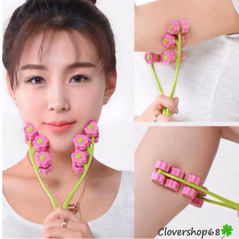 Dụng Cụ Massage Bông Hoa Làm Thon Gọn Mặt Vline 🍀 Clovershop68 🍀