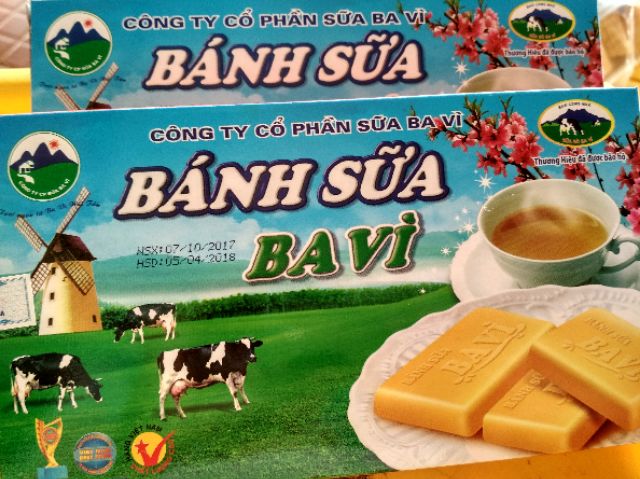 Đặc sản Bánh sữa bò Ba Vì (loại ngọt )