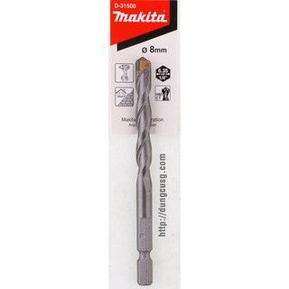 Mũi khoan tường 8mm chân lục giác NZ cho máy bắn vít Makita D-31500