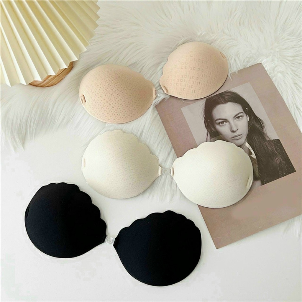 Áo dán ngực Embra đệm bàn tay nâng ngực khuy cài giữa mút thông hơi EBPK13