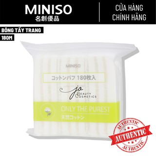 Bông tẩy trang Miniso✨MỀM MỊN, KHÔNG XƠ BÔNG✨180 miếng vuông