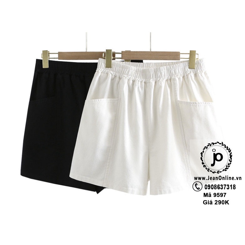 Short kaki lưng thun big size (MS 9597) - quần đùi ngoại cỡ 60kg đến 95kg