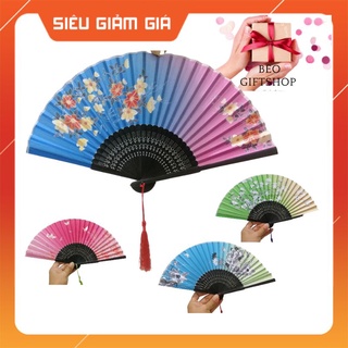 QUẠT VẢI KIỂU CÁCH CÓ TUA. NHIỀU MẪU. NHIỀU MÀU