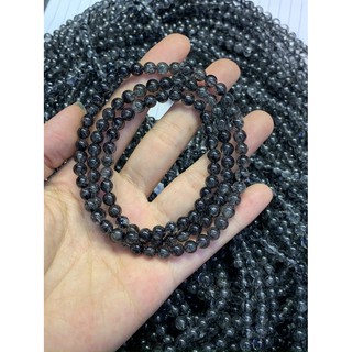 Vòng tay thạch anh tóc đen size 6mm