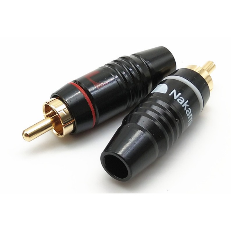 1 cặp Jack RCA hoa sen-AV đực NAKAMICHI cao cấp lỗ 6.4