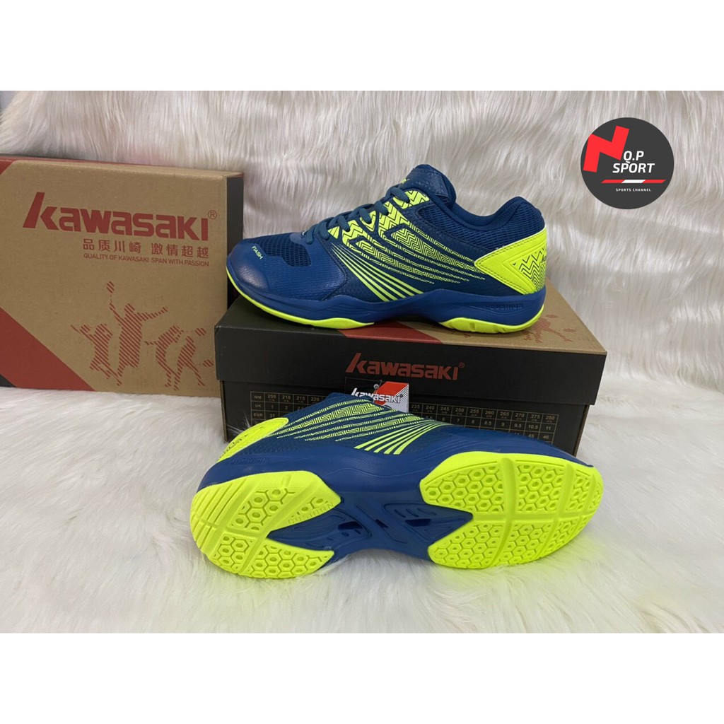 (Chính hãng) Giày Bóng Chuyền, Cầu Lông KAWASAKI Nam Nữ ⚡Tặng quà_Free Ship⚡ Cao Cấp + Tặng Bọc Gối [Full Box]