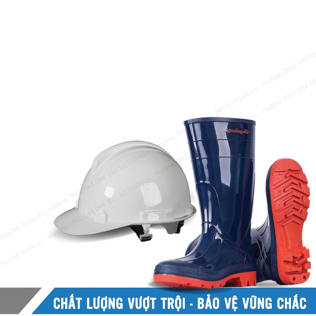 Ủng nhựa bảo hộ mũi thép Thùy Dương S1065 chống va đập, thấm nước và chống trơn trượt tối đa, thích hợp dùng đi mưa