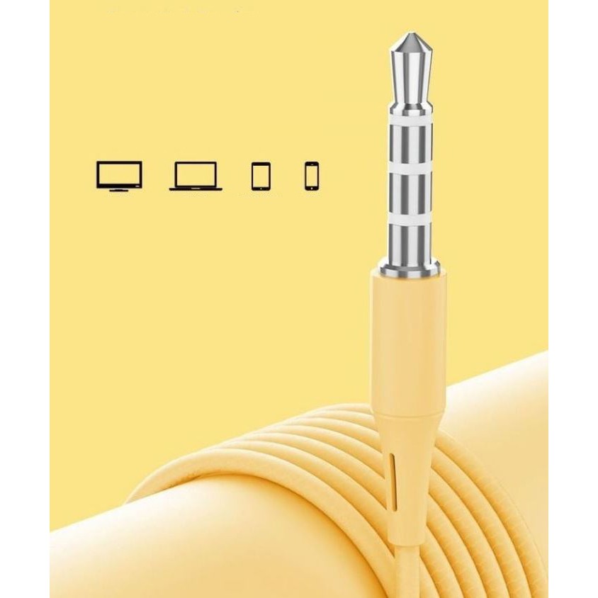 Set 2 Tai Nghe Mini 3.5mm Màu Sắc macaron 8 Màu Chất Lượng Cao