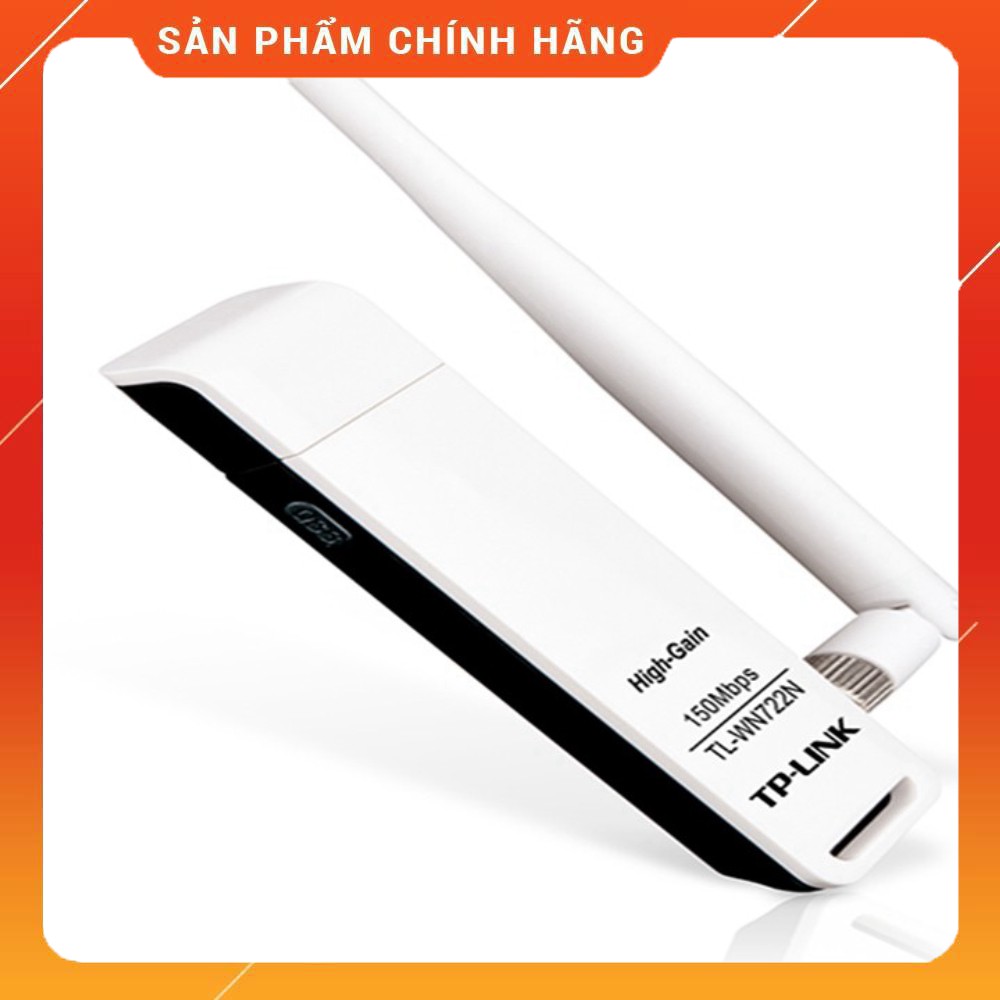 [RẺ VÔ ĐỊCH] USB thu wifi WiFi TP Link TL-WN722N Chuẩn N 150Mbps 1 anten
