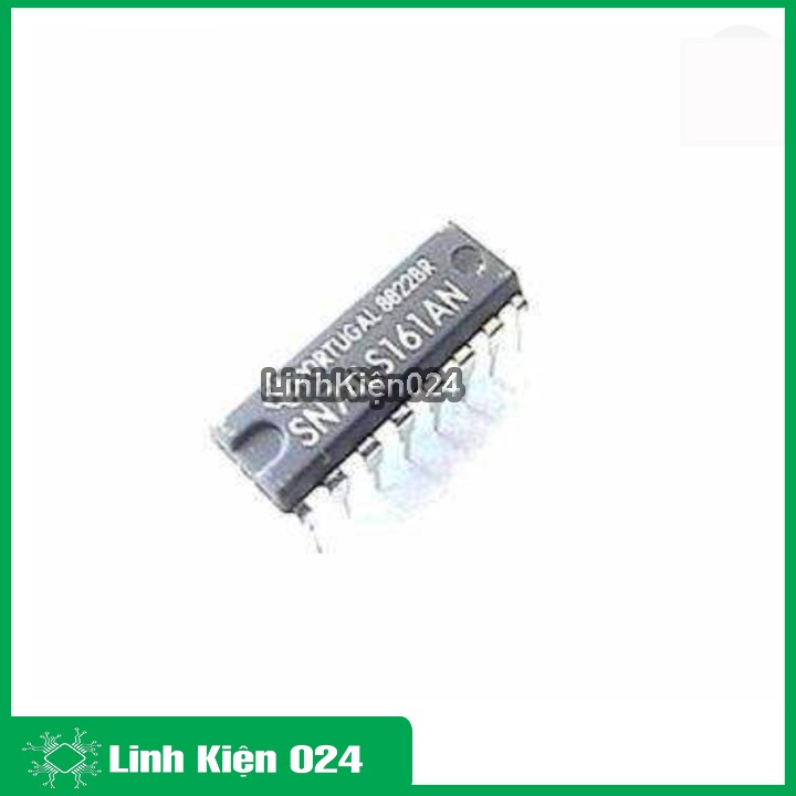 Ic chức năng 74LS161 Synch 4-bit Counter chân cắm DIP16