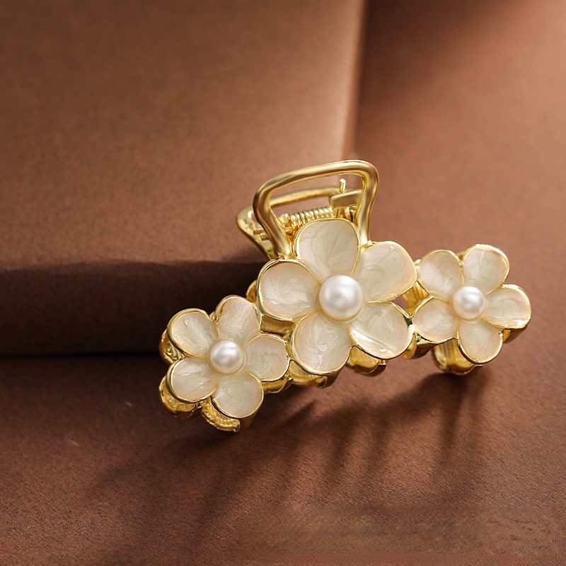 Kẹp Tóc Hình Hoa Bằng Hợp Kim