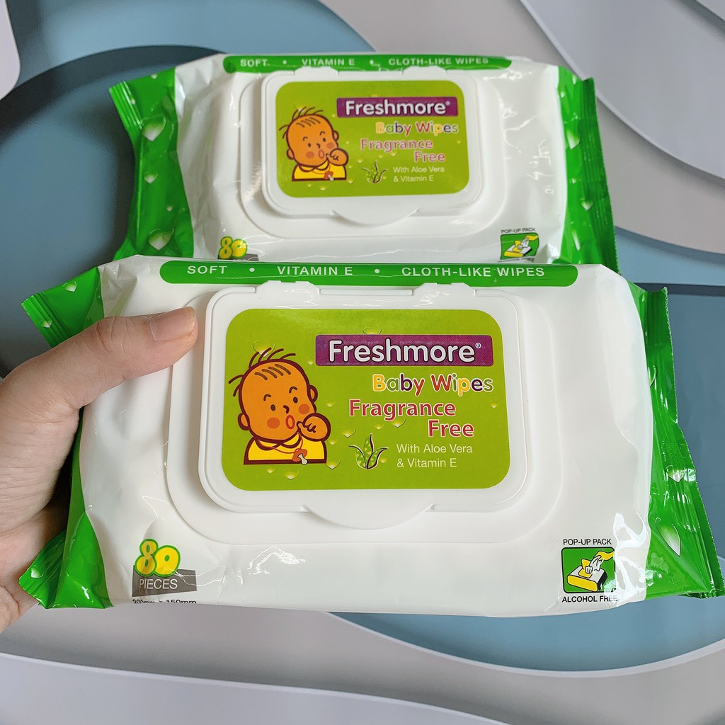 Giấy ướt trẻ em không mùi Freshmore