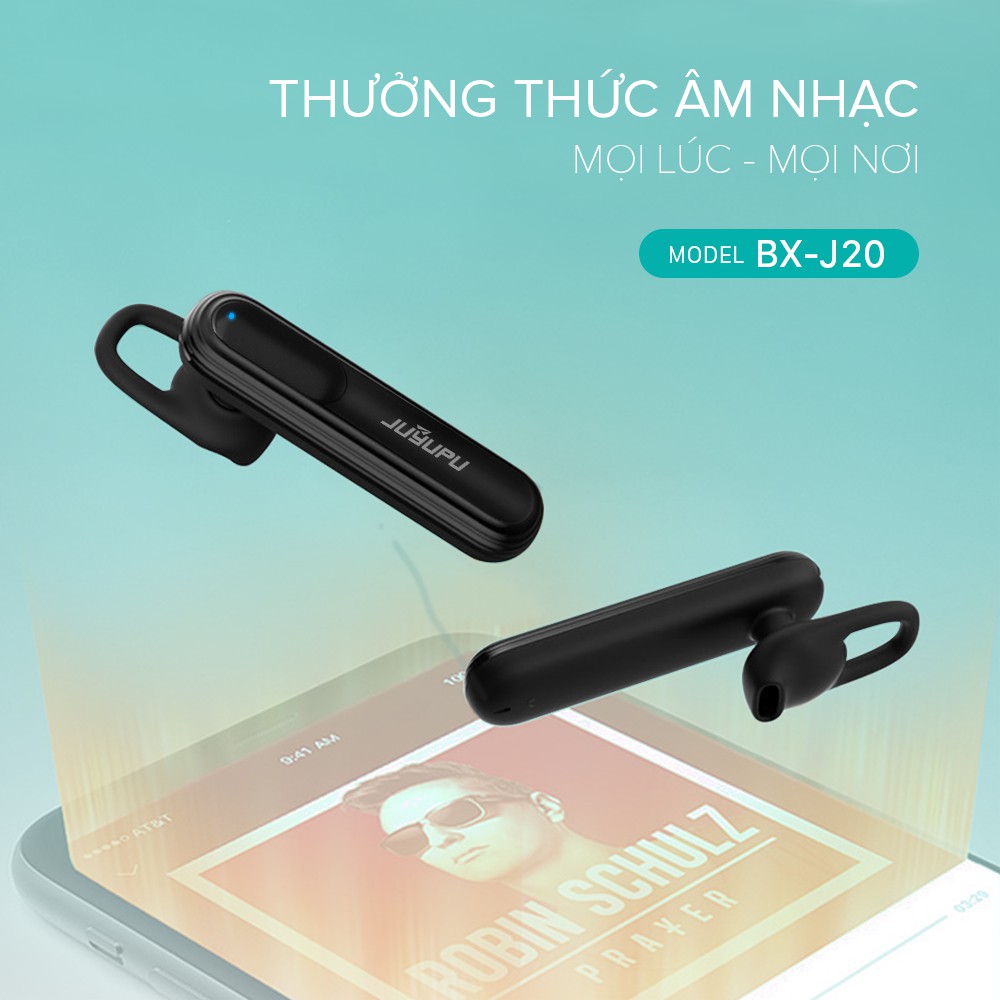 Tai nghe bluetooth nhét 1 bên tai cho ip Samsung OPPO VIVO HUAWEI XIAOMI tai nghe ko dây JUYUPU BXJ20