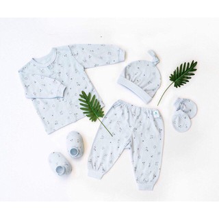 SET sơ sinh dài tay mỏng 5 món MIOMIO