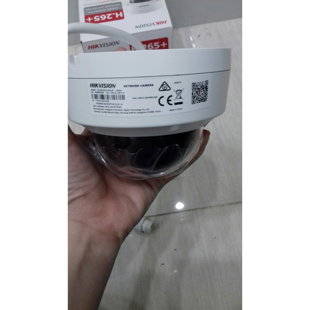 Camera IP Dome wifi+ nguồn 12v-2a, DS-2CD2121G0-IW