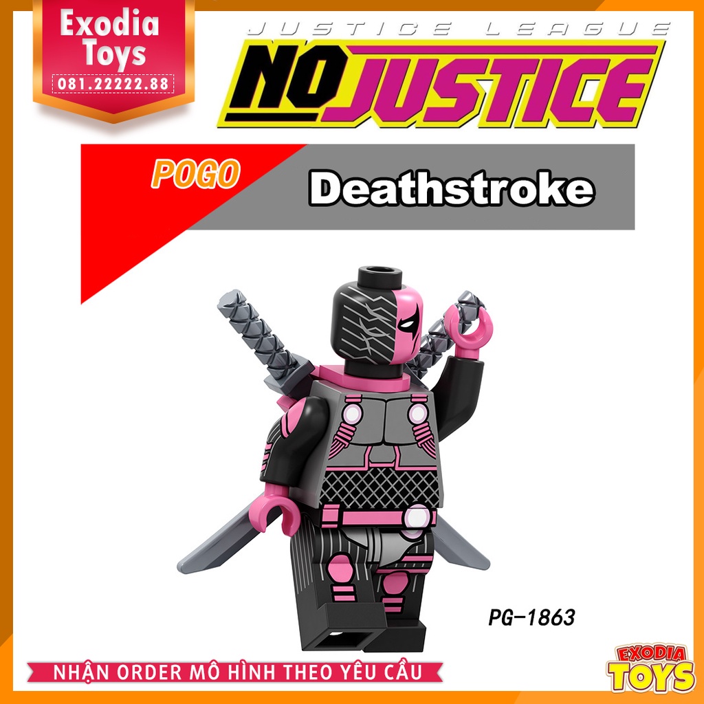 Xếp hình Minifigure DC Comics Siêu anh hùng trong sự kiện No Justice - Đồ Chơi Lắp Ghép Sáng Tạo - POGO PG8211