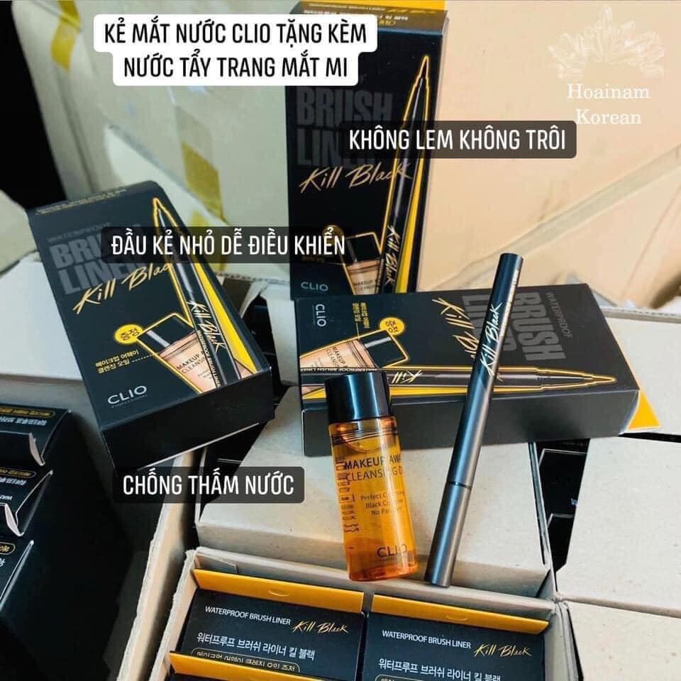 Set kẻ dạ clio tặng kèm dầu tẩy trang