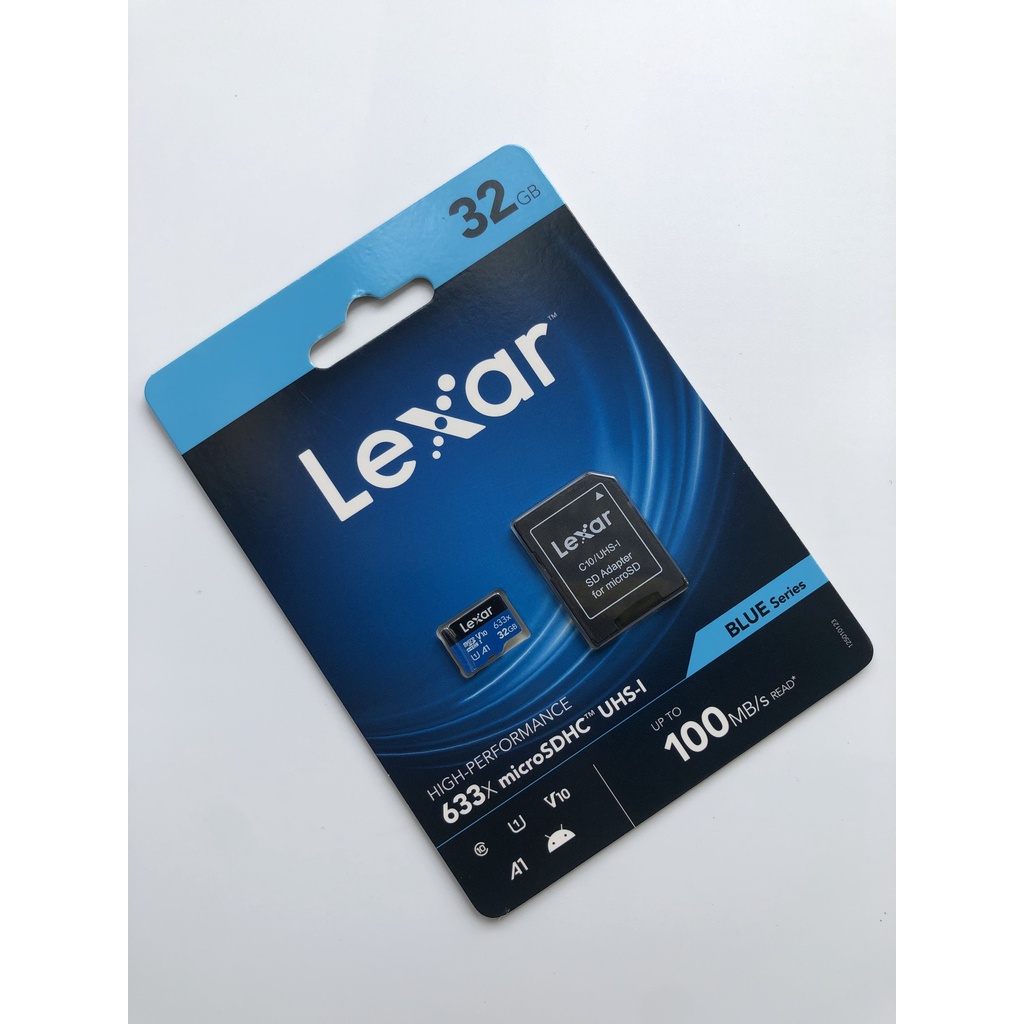 Thẻ nhớ 32G MicroSD Lexar Class 10 U3 633x 95MB - Chính Hãng