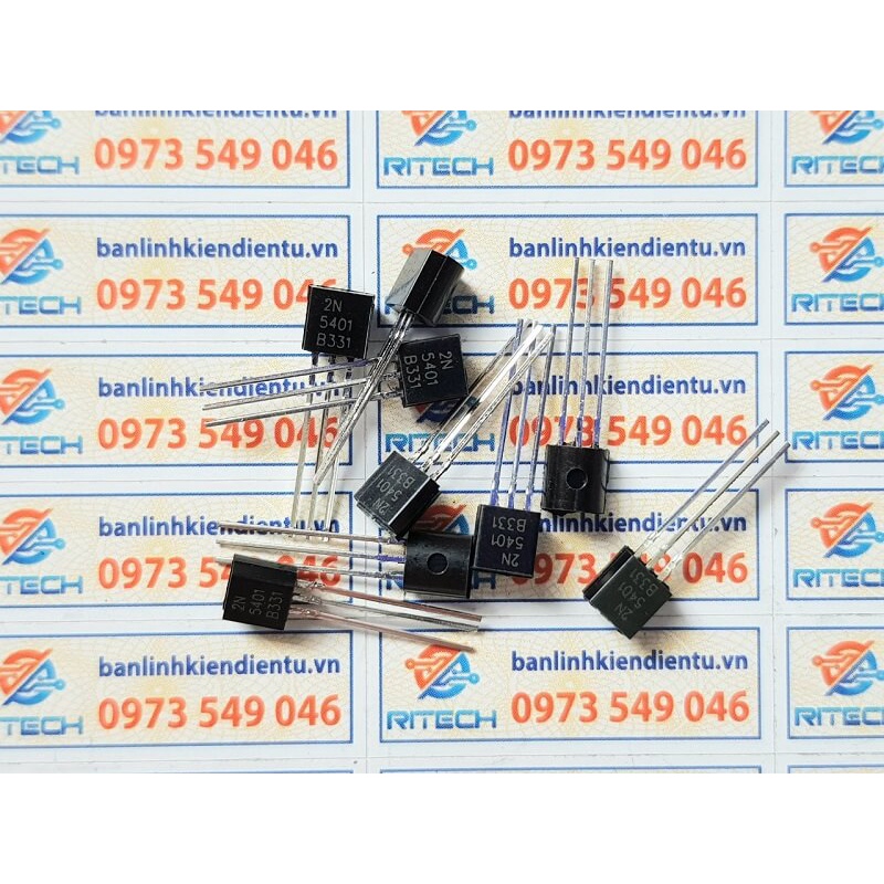 [Combo 30 con] 2N5401 Transistor PNP 0.3A/150V TO-92