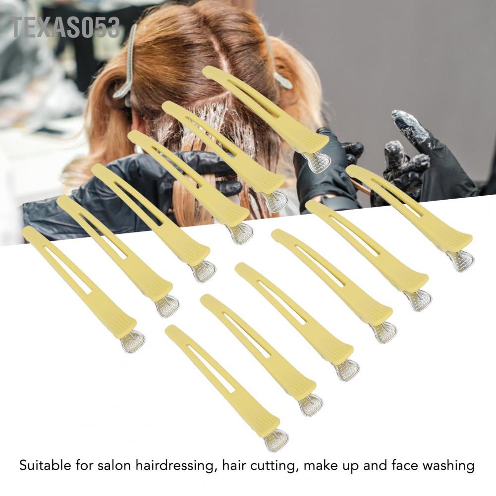 [Hàng mới về] 12 kẹp tóc ngăn trượt cắt tóc cho nam nữ tạo kiểu màu vàng